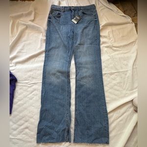 Brand new mid rise, flare, jeans, size 6